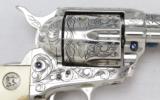 COLT SAA, ENGRAVED,NICKEL FINISH, 5 1/2"
357MAG - 16 of 24
