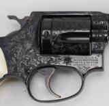 SMITH & WESSON, MODEL 36,
BLUE ENGRAVED /IVORY GRIPS - 16 of 22