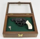 SMITH & WESSON, MODEL 36,
BLUE ENGRAVED /IVORY GRIPS - 1 of 22