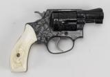 SMITH & WESSON, MODEL 36,
BLUE ENGRAVED /IVORY GRIPS - 4 of 22