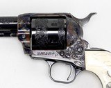 COLT SAA, 3rd GEN, "FACTORY ENGRAVED", CUSTOM ONE PIECE IVORY GRIPS. - 8 of 25