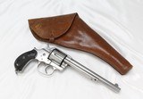 Colt 1878 DA Nickel Frontier Revolver & Holster "RARE" - 1 of 25