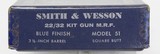 SMITH & WESSON,
MODEL 51,
22/32 KIT GUN,
"RARE" - 23 of 23