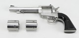 FREEDOM ARMS, PREMIER GRADE,
454 CASULL/45COLT,
POLISHED SS. - 21 of 24