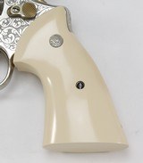 SMITH & WESSON,
Model 27-2,
ENGRAVED, NICKEL, BONDED IVORY GRIPS - 7 of 24