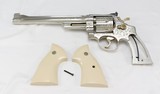 SMITH & WESSON,
Model 27-2,
ENGRAVED, NICKEL, BONDED IVORY GRIPS - 22 of 24