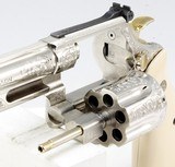 SMITH & WESSON,
Model 27-2,
ENGRAVED, NICKEL, BONDED IVORY GRIPS - 17 of 24