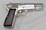 Browning Hi-Power 2nd Amendment Limited Edition Commemorative .40 S&W
ENGRAVED (1995) Polished Nickel - 3 of 25