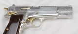 Browning Hi-Power 2nd Amendment Limited Edition Commemorative .40 S&W
ENGRAVED (1995) Polished Nickel - 5 of 25
