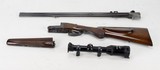 J F PRAMESBERGER, COMBO,
28GA/25-35 Win,
"CUSTOM BUILT COMBO GUN" - 25 of 25
