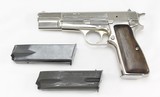 Browning Hi-Power Semi-Auto Pistol 9mm (1981) BRIGHT NICKEL - 1 of 25