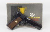 Colt 1911 Gold Cup National Match Semi-Auto Pistol .45ACP (1969) NICE - 1 of 25