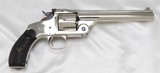 Smith & Wesson New Model #3 Revolver .44 Russian (1889) NICKEL PLATED - ANTIQUE - 2 of 25