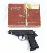 Walther PP Semi-Auto Pistol 7.65 / .32ACPEAGLE N PROOFED / POST WAR - 1 of 25