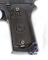 COLT Model of 1902 SPORTING,
Fine .38 ACP,
Made in 1908 - 5 of 25