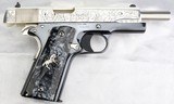 COLT TALO, MEXICAN HERITAGE SILVER AZTEC, 1911, 38 Super, 1 of 400 - 17 of 17