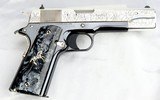 COLT TALO, MEXICAN HERITAGE SILVER AZTEC, 1911, 38 Super, 1 of 400 - 3 of 17