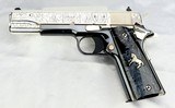 COLT TALO, MEXICAN HERITAGE SILVER AZTEC, 1911, 38 Super, 1 of 400 - 2 of 17