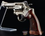 Smith & Wesson Model 19-3 4” Nickel – Engraved and Fully Loaded – Must See - No CC Fee - 7 of 15