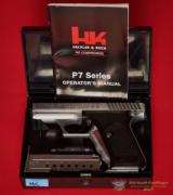 HK P7 M8 (Squeeze) – Hard Chrome Finish-
9MM – 2 Mags – NRA Excellent – No CC Fee - 7 of 7