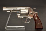 Smith & Wesson Model 58 – Nickle- Lettered - 1968 - NRA Ex. - No CC Fee - 1 of 9