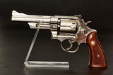 Smith & Wesson Model 27-2 – 5" - Nickle- Lettered - NRA Ex. – No CC Fee - 1 of 10