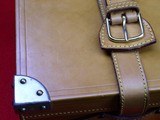ALL LEATHER TAKEDOWN CASE / BRASS CORNERS- 29" BARRELS - 5 of 8