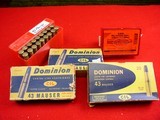DOMINION C-I-L 43 MAUSER:
AMMO, BRASS AND DIES - 1 of 8