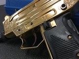 IMI UZI Pistol Limited Edition #84-100 Gold Plated!!! - 4 of 20