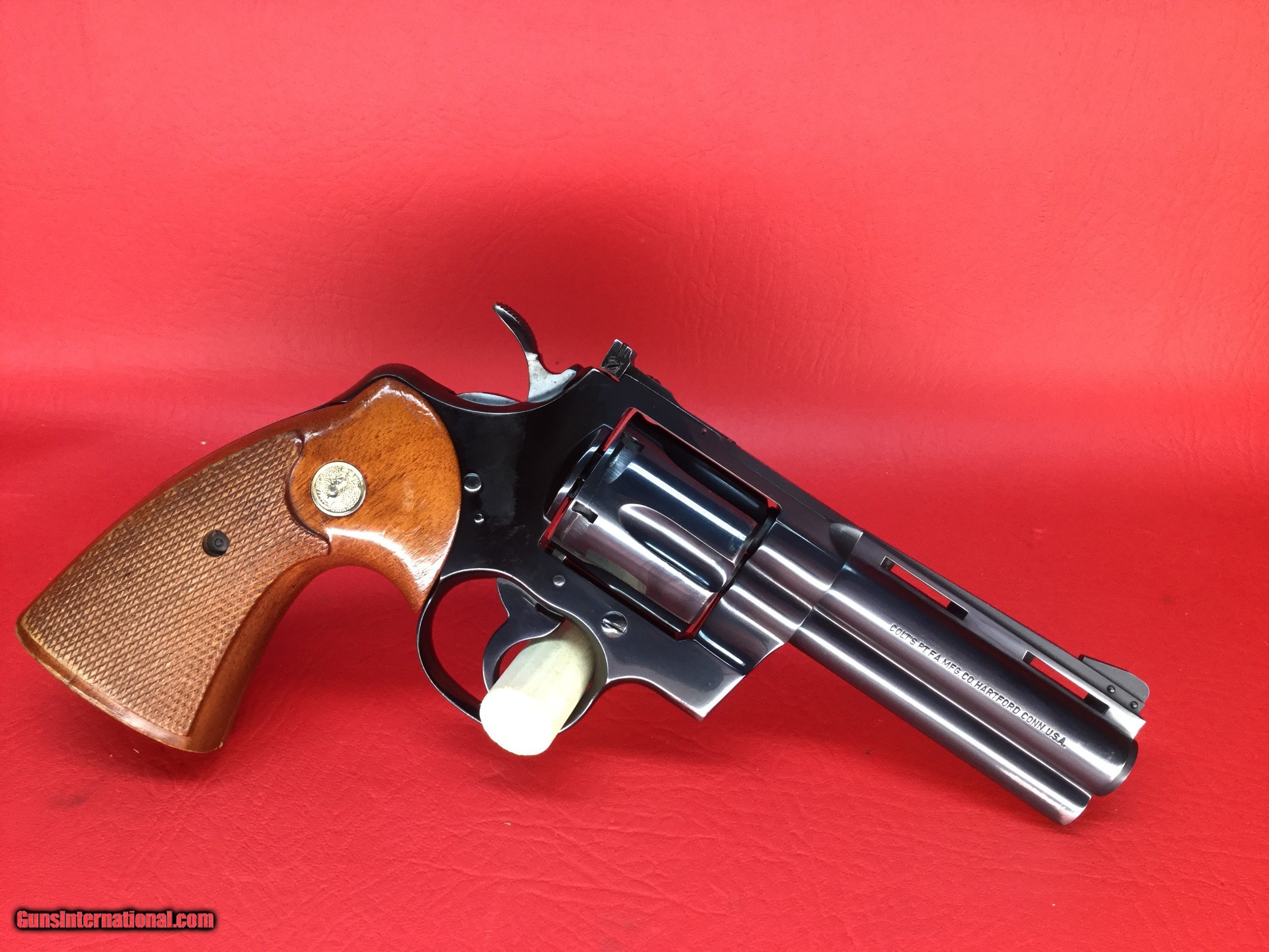 RARE Stunning 1971 Colt Python 4in Blue! W/Box Papers! CT State Police ...