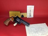 RARE Stunning 1971 Colt Python 4in Blue! W/Box Papers! CT State Police Gun With Documents! - 18 of 20