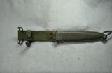 Orifginal U. S. M8 A1 bayonet/knife sheath with Japanese repro M 7 bayonet/knife - 2 of 8