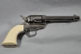 Uberti, 1873 Cattleman, convertible, .45 LC & .45 ACP (two cylinders), NICKLE, CONSECUTIVE PAIR - 2 of 15