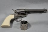 Uberti, 1873 Cattleman, convertible, .45 LC & .45 ACP (two cylinders), NICKLE, CONSECUTIVE PAIR - 1 of 15