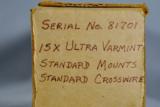 Unertl, CLASSIC SCOPE, 2" Ultra Varmint, 15X, NEW-IN-BOX - 6 of 7