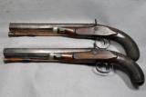 W. G. Chance (London, England),ANTIQUE, pair of antique pistols, cased - 4 of 18