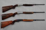 Brownings (Belgium), Group of three (3),
Grades III, II, and I,
.22 TD, Automatic Rifles, SET 2 - 1 of 23