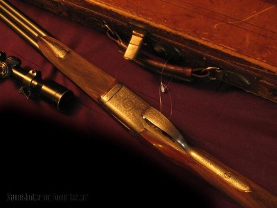 Cased D&J Fraser BLE Double Rifle 400/360 - Image 3 of 5