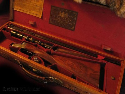 Cased D&J Fraser BLE Double Rifle 400/360