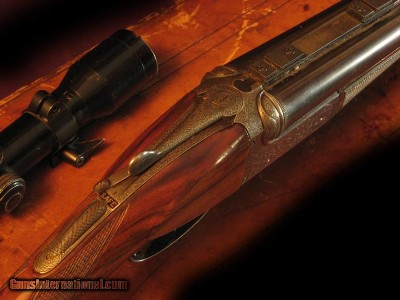 Cased D&J Fraser BLE Double Rifle 400/360 - Image 5 of 5
