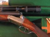 W.J. Jeffery Double Rifle 450-400 scoped and cased - 2 of 5