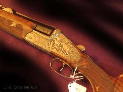 F.W Heym Double Rifle Sidelock Ejector O/U3 Barrel Set Boessler Engraved - Image 4 of 7