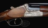 CASED RENATO GAMBA SUPERPOSED EJECTOR DOUBLE RIFLE 375 H&H - 2 of 6