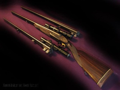 Holland & Holland SLNE Double Rifle 3 Barrel Set