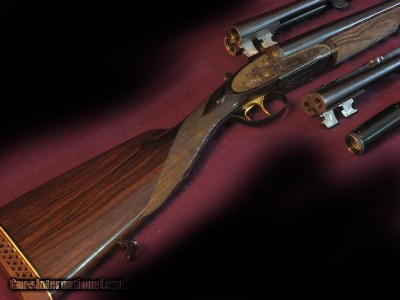 Holland & Holland SLNE Double Rifle 3 Barrel Set - Image 4 of 6