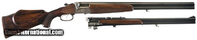 G. Juch (Ferlach) LH O/U Ejector Double Rifle 375 H&H w extra 16 ga Bbl