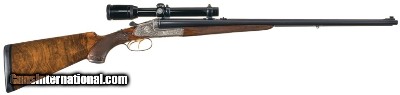Marholdt-Peterlongo Double Rifle 348 Win Cased w Extra 12ga Bbls