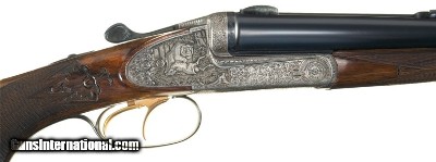 Marholdt-Peterlongo Double Rifle 348 Win Cased w Extra 12ga Bbls - Image 3 of 5