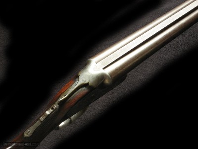 Lefever G Grade Damascus Left Hand Custom Engraved - Image 6 of 8