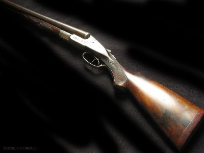 Lefever G Grade Damascus Left Hand Custom Engraved - Image 8 of 8